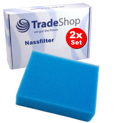 2x Schaumstoff-Filter Nassfilter für Protool Festool VCP 360 E-L AC VCP 360 E-M