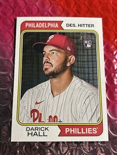 2023 Topps Heritage Base Darick Hall RC #140 Philadelphia Phillies