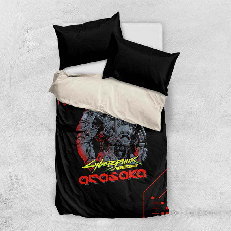 Adam Smasher - Cyberpunk Edgerunners Bedding Set Anime Style TS04