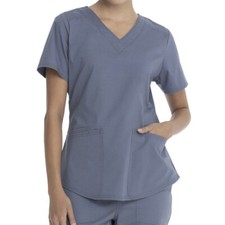 Scrubstar Womens Core Essentials Stretch V Neck Scrub Top Large New with Tags