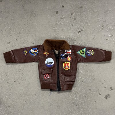 SU-TPGN-JKT: 1/12 Top Gun Zipper Aviator Jacket for 6'' Muscular body