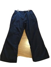 LANDS END Black "Warm Up" Athletic Pants, Fully Lined, Womens Size 12 Ski