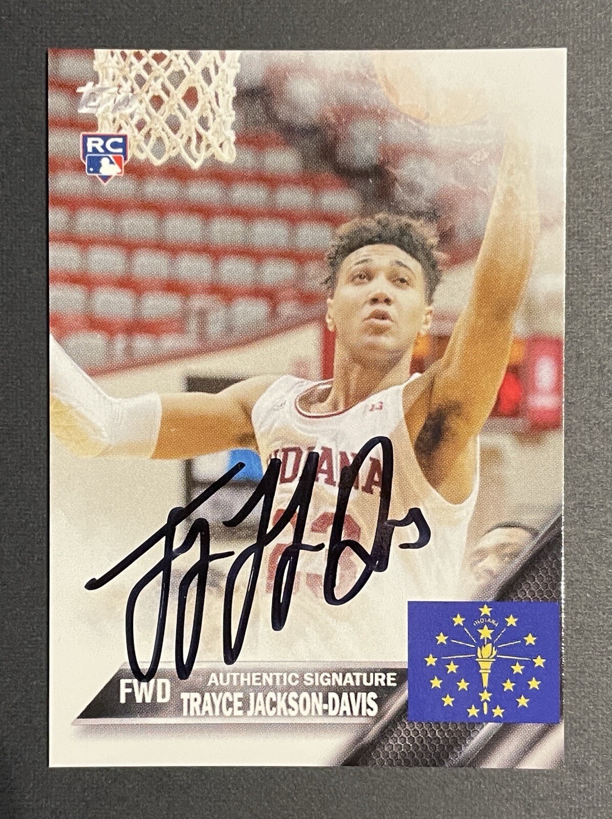 Trayce Jackson-Davis 2021 Topps NIL First Signing Rookie Auto Indiana /1000