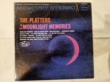 VINTAGE THE PLATTERS VINYL, MOONLIGHT MEMORIES SR 60759, VERY NICE