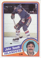 84/85 TOPPS..JOHN TONELLI..NRMT..CARD # 103..ISLANDERS..FREE COMBINED SHIP