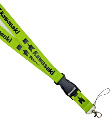 Kawasaki Motorbike Lanyard Black And Green Motorcycle Lanyard Bike Key Clip