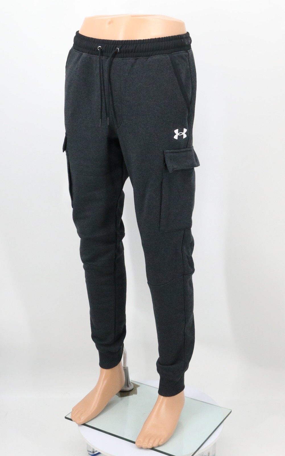 UNDER ARMOUR CARGO MENS GREY FITTED JOGGERS PANTS 1370147 HH eBay