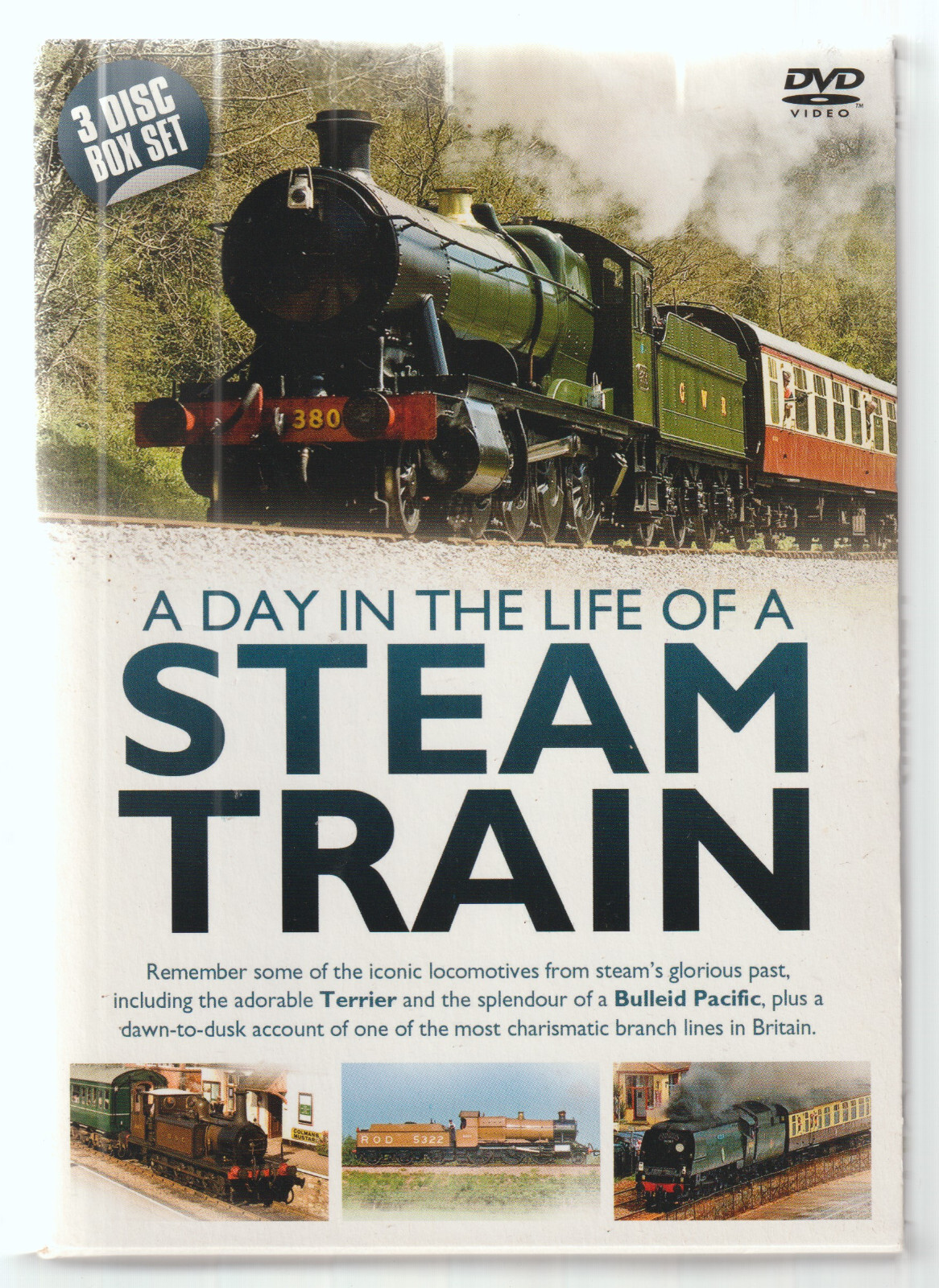A Day In The Life Of A Steam Train ~ 3 DVD Box Set  (DVD) Railway DVD