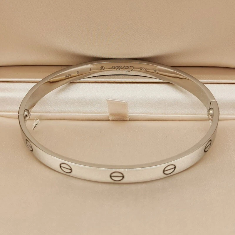 Cartier Love bracelet 18k white gold 19 103590 eBay