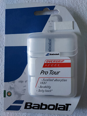 Babolat Overgrip Pro Tour x3, weiß