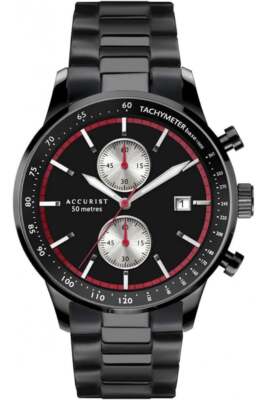 Accurist Herren Chronograph Armband Uhr | 44mm | Wasserdicht | 7364