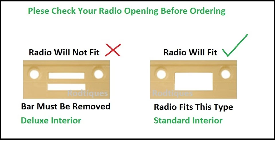 1964-1965 Ford Ranchero Stereo Radio  FREE Aux Cable Included -- 230 - Изображение 2 из 4