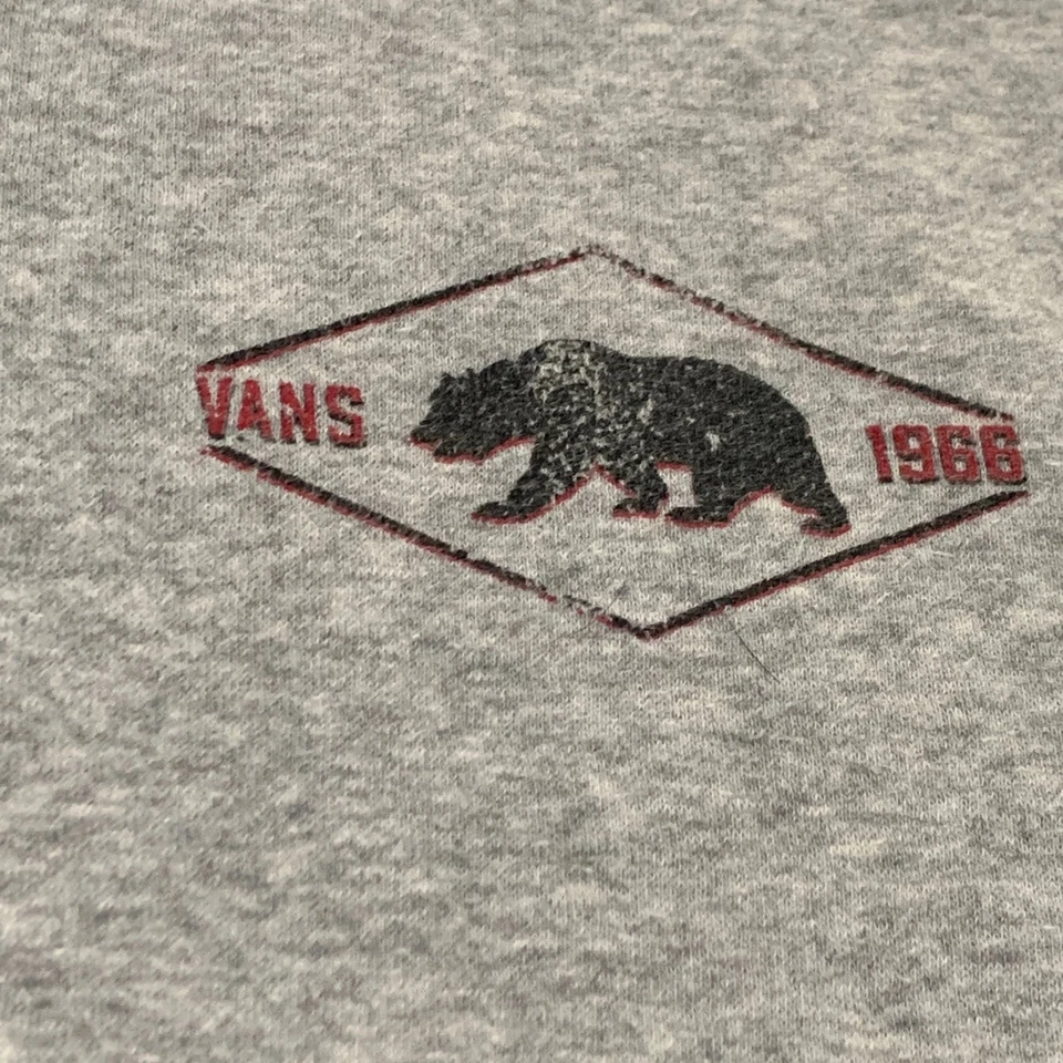 Sudadera con Capucha Vans Niños Gris Talla XL Pullover Mezcla Algodón Vellón Logo Y2K Patinador Defecto Foto 3 de 4