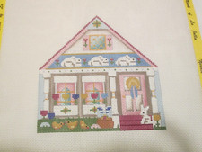 APRIL HOUSE-MELISSA SHIRLEY-HANDPAINTED NEEDLEPOINT CANVAS