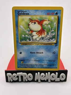 Goldeen Base Set 2 2000 76/130 Regular Unlimited Common Pokémon Card Game Tcg 