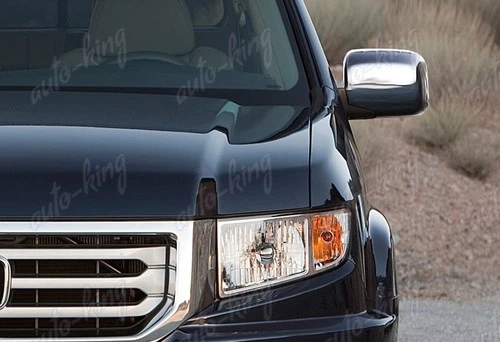 2PCS CHROME ABS PLASTIC SIDE VIEW MIRROR COVERS CAP FIT 06-14 HONDA RIDGELINE