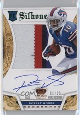 2013 Panini Crown Royale Silhouettes Green Auto /25 Robert Woods #231 Auto 0af