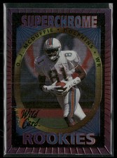 O.J. McDuffie 1993 Wild Card Superchrome Rookie Samples #P6 Miami Dolphins. rookie card picture