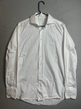 Suitsupply Thomas Mason Dress Shirt White Slim Fit Formal Men 42 16 1/2 Egyptian