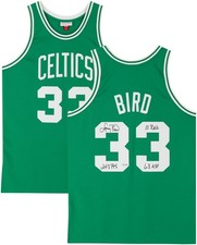 Larry Bird Celtics Signed Mitchell & Ness 85-86 Authentic Jersey w/Inscs - LE 33