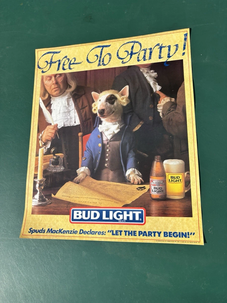 Spuds Mackenzie In Collectible Beer Posters & Prints for sale | eBay