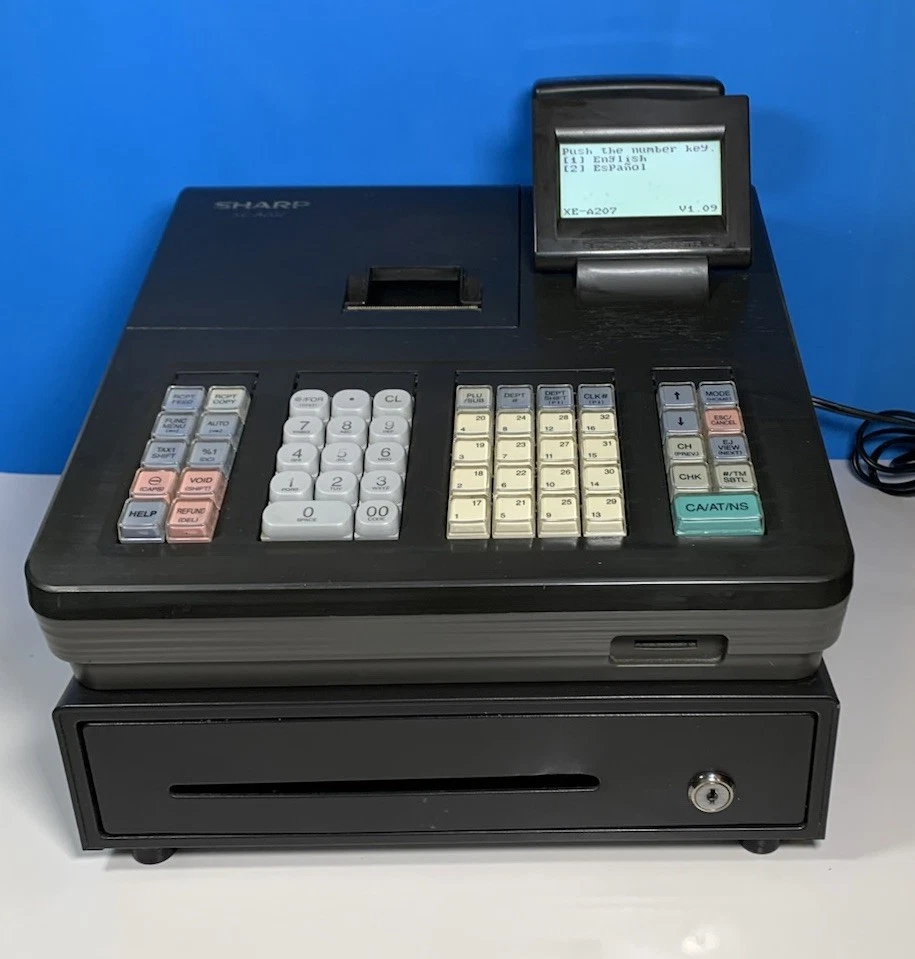 Preços baixos em Sharp XE-A207 Caixas registradoras para Pos | eBay