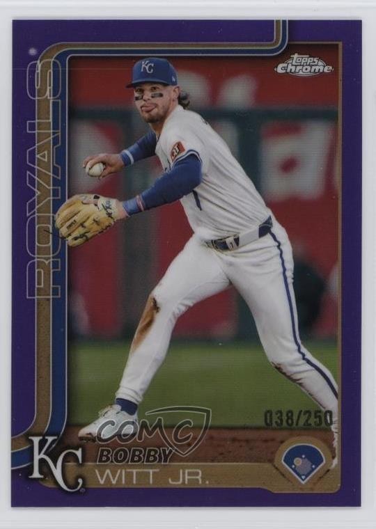 2025 Topps Chrome Purple Refractor /250 Bobby Witt Jr #93 0l5w