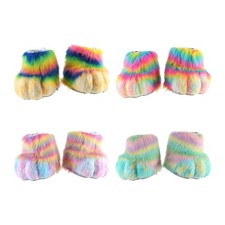 Wolf Dog Foxes Fursuit Feet Paws Claw Shoes Furry Boot Gift Animal Paws Slippers