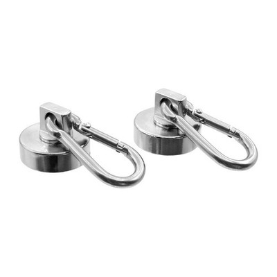 2 Stück 25 mm Magnetkarabiner 22 kg Gewicht Kapazität Quick Clip Metallhaken