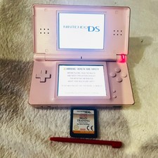 Genuine Nintendo DS Lite Pink, White Handheld Console Tested Working Screens VGC