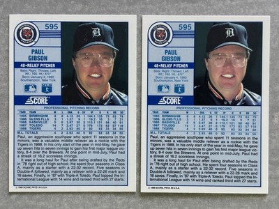 2) 1989 Score PAUL GIBSON 