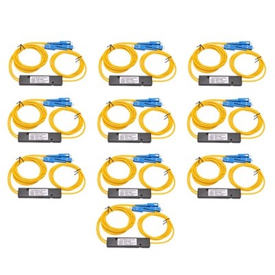 10 Stück/Set Ftth SC UPC 1X2 Plc Singlemode Fiber Optical Splitter Fbt Opti3930