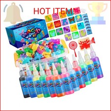 Kidisego Aqua Fairy Water Gel Kit for Kids, Magic Water Elf Toy Kit with 12 Colo