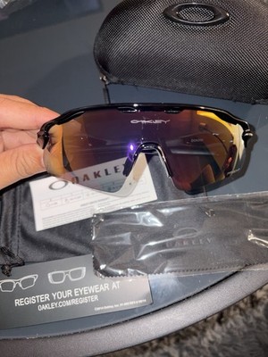 Oakley Radar EV Path Sunglasses Matte Black Orange/Red Iridium Polarized Lenses