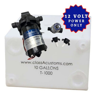 #ad 10 Gallon Fresh Water Holding Tank amp; 12 Volt Water PUMP T 1000 CAC WP 12V30 $142.99