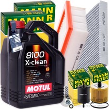 Mann Kit D'Inspection + 5L Motul 5W40 Huile Convient pour Smart Fortwo, Forfour