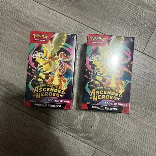 Pokemon TCG: 2X Ascended Heroes Factory Sealed Booster Bundle Boxes