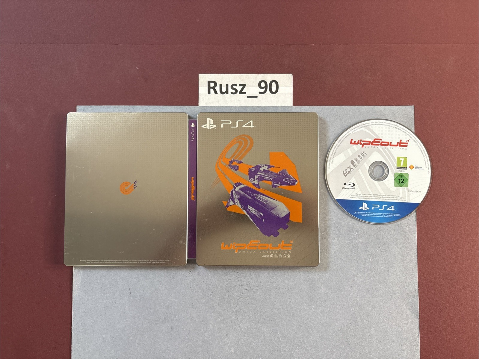 WipEout Omega Collection PS4/5 Steelbook Limited Edition UK PAL IN VG COND