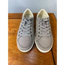 New Taos Star Grey Canvas Low Top Lace Up Sneakers Shoes MS2-13482B Womens 8