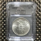 1899-O Morgan Silver Dollar $1 New Orleans ICG MS63 0.9 Fine Silver Coin