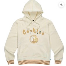 Cookies Show Prove Fleece Pullover Hoodie Cream Tan 1556H5659 Mens NEW