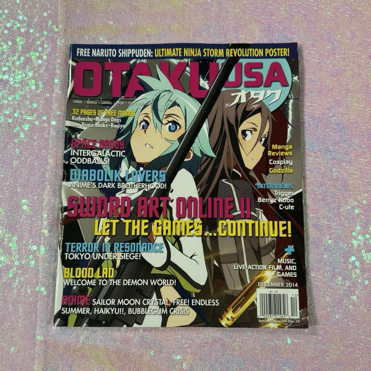 otaku USA sword art online II issue (december 2014)