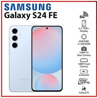 New Samsung Galaxy S24 Fe 5G 8GB+512GB Blue Dual Sim Android Mobile Phone