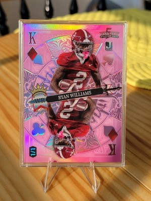  Ryan Williams 1/1 J B&H  WR Pink Mirror King Of Diamonds 2024 5 Card Draw 