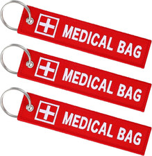 3 Pcs Medical Alert Tags for Bag, Double-Sided Medical Equipment Luggage Tag, De