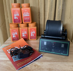 Dan & Darci Rock Tumbler Kit – Complete Set w/ Grits #1-4 & Pellets – Tested