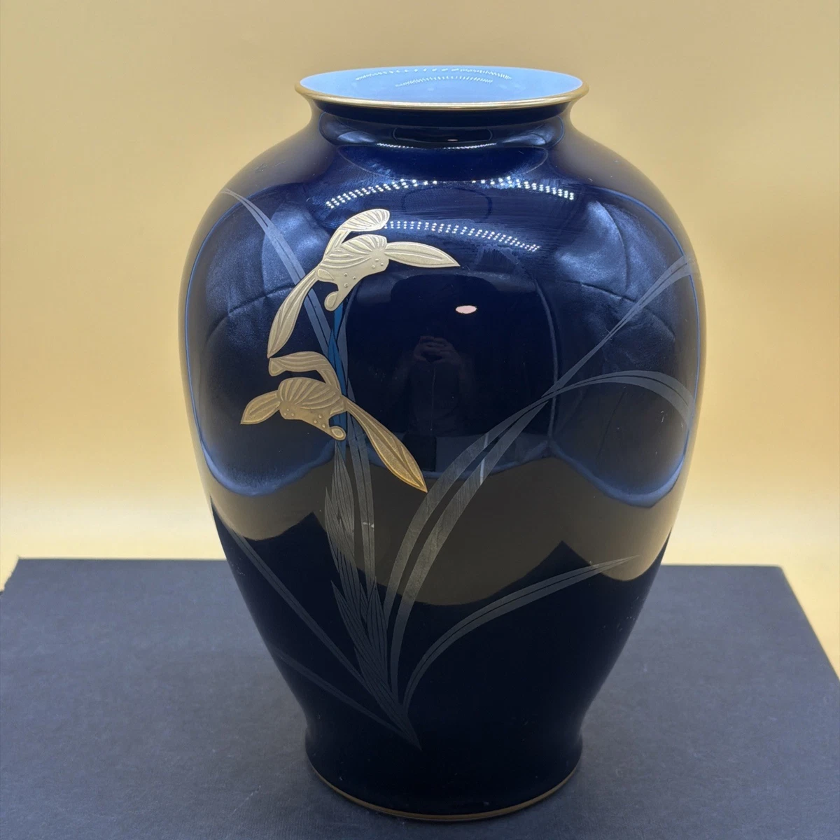 陶瓷金色日本古董花瓶| eBay