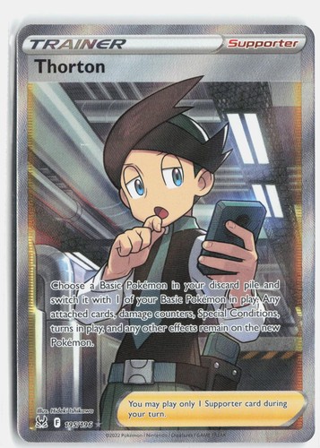 Thorton 195/196 Ultra Rare Lost Origin Pokemon Holo Near Mint
