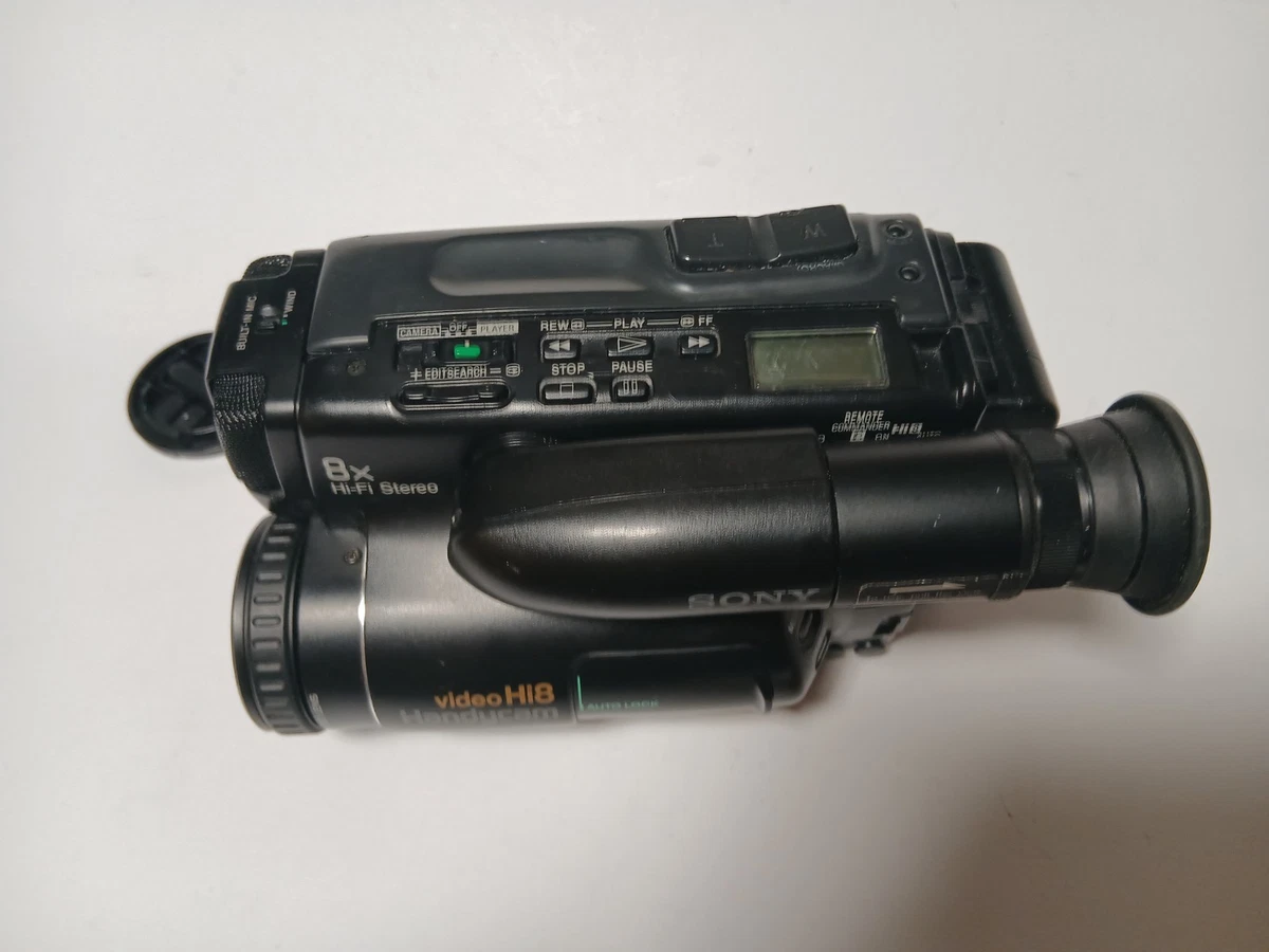 Videocámara Sony CCD-TR705E Video8 Hi8 Handycam - pieza de coleccionista, sin comprobar
