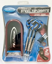 Halex Fusion 2.0 STEEL TIP Dart Set 20 GRAM w/STEEL Barrels, SPIN Shaft, CASE 